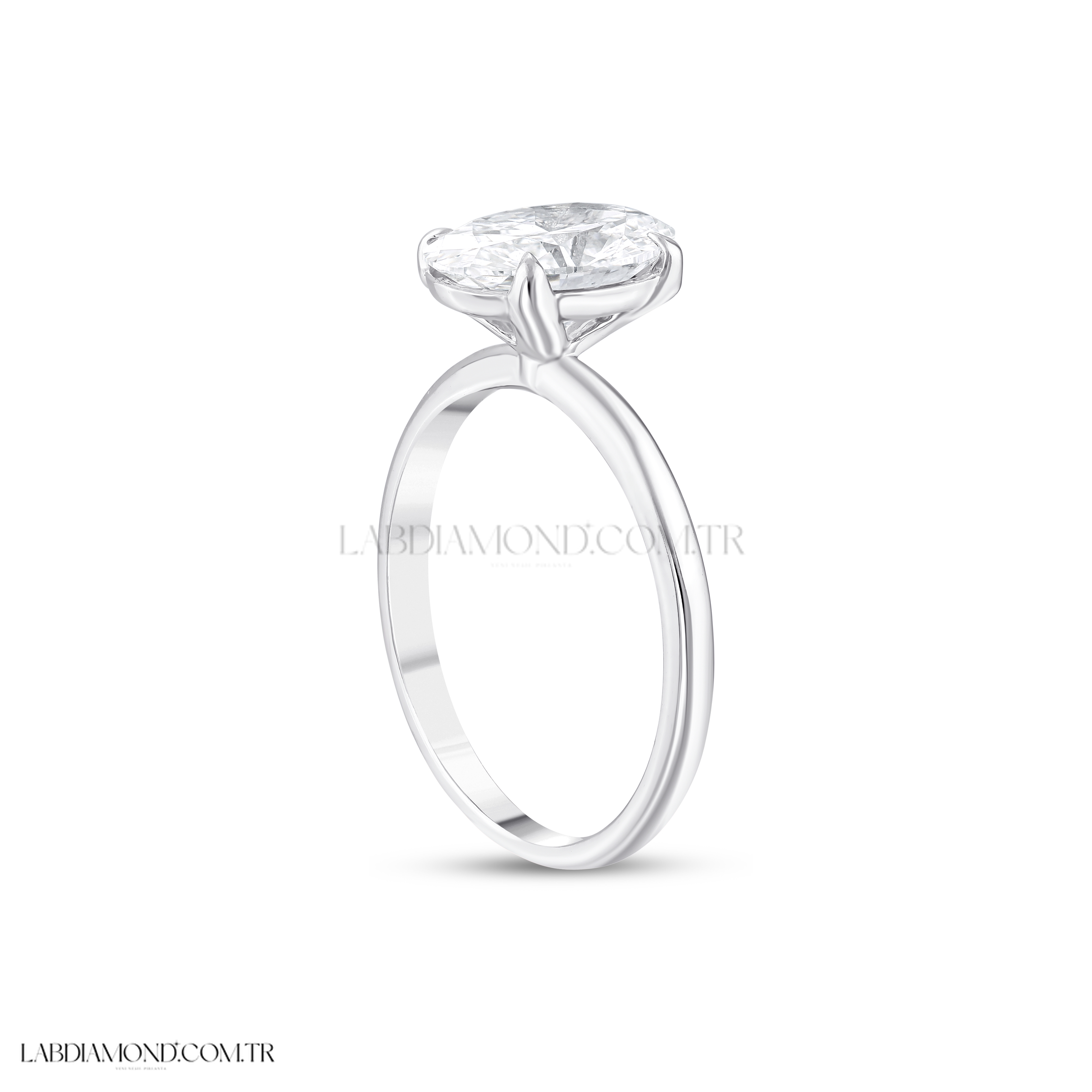 1.06 CARAT OVAL LABDIAMOND TEKTAŞ YÜZÜK