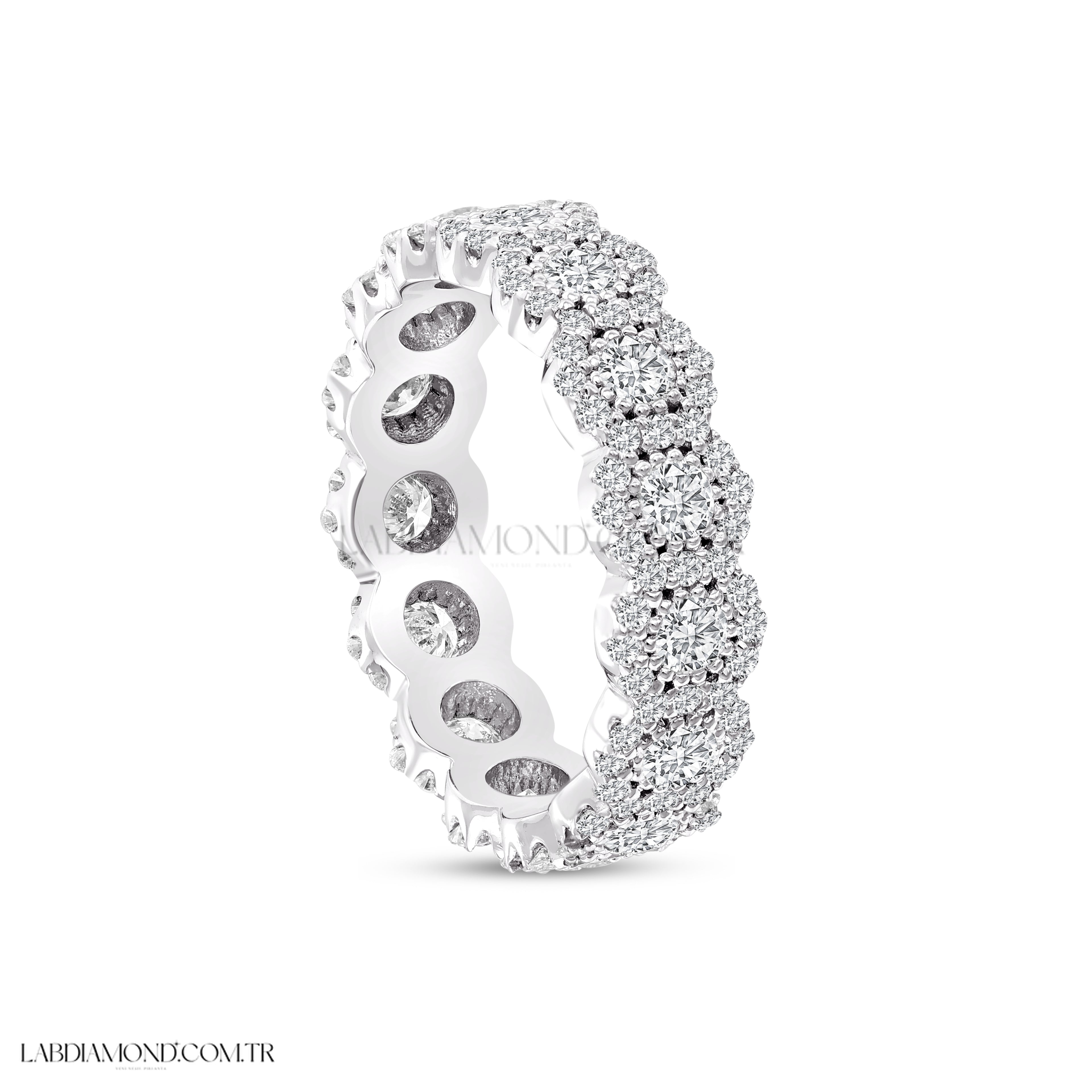 1.93 Karat Laboratuvar Pırlanta Tamtur Yüzük