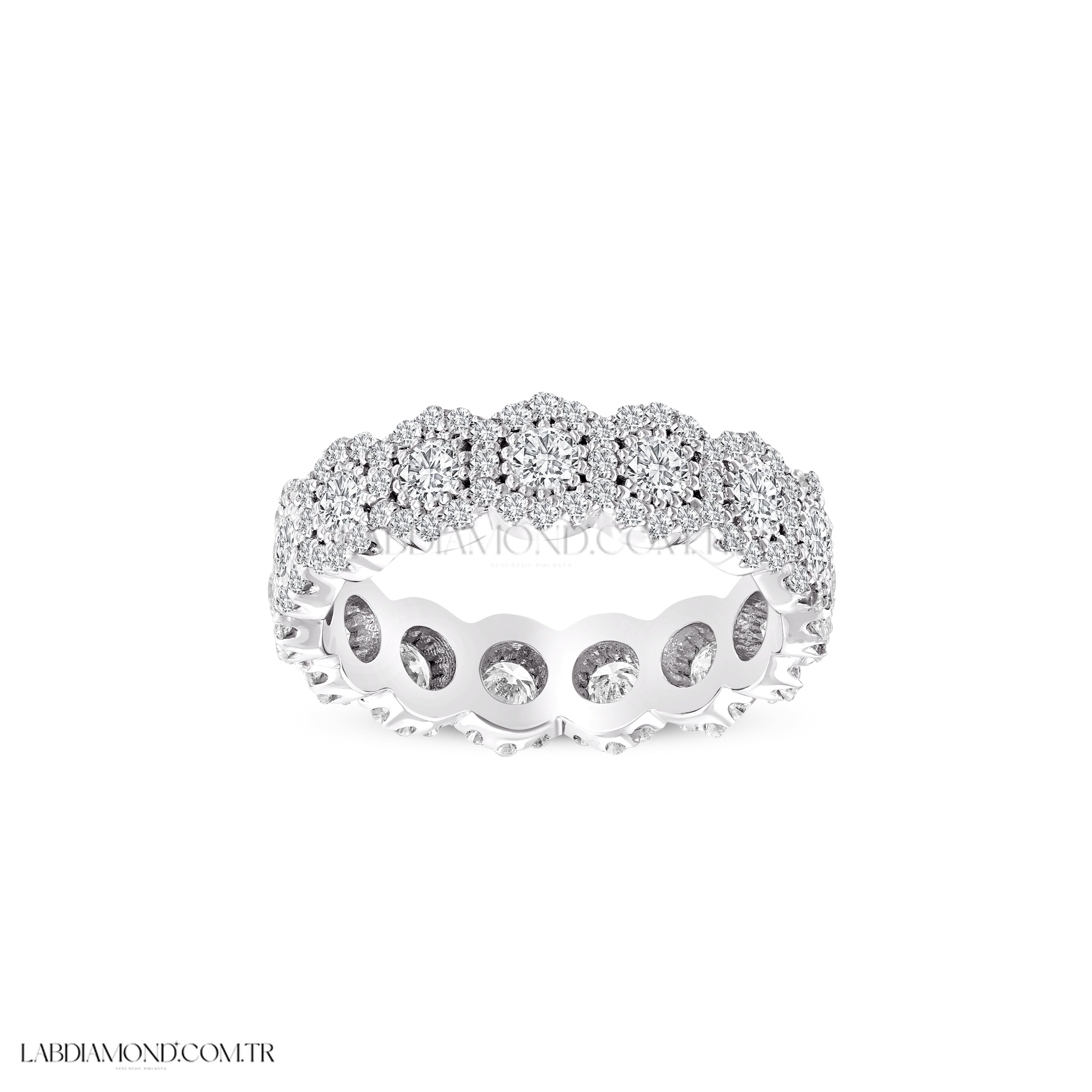 1.93 Karat Laboratuvar Pırlanta Tamtur Yüzük