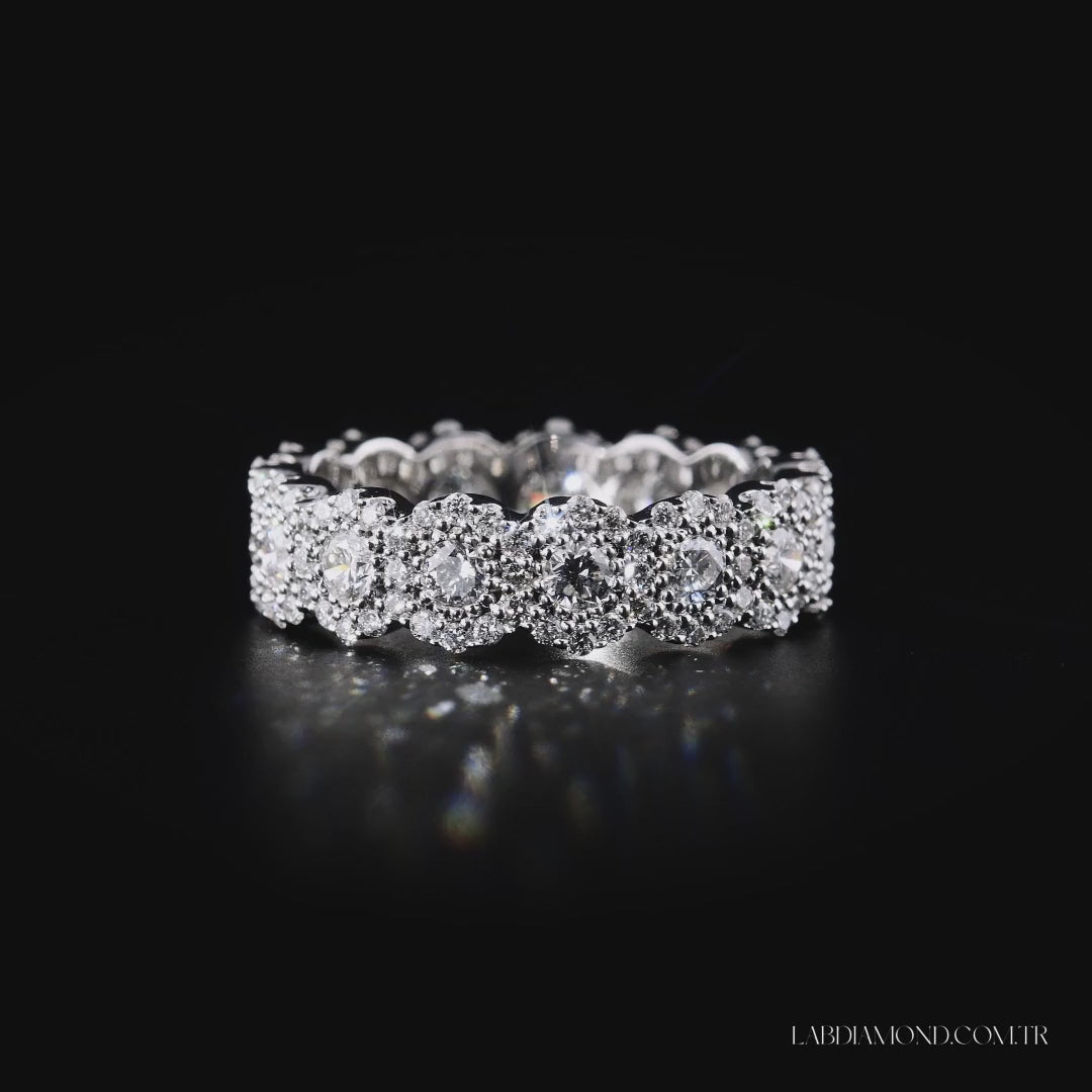 1.93 Karat Laboratuvar Pırlanta Tamtur Yüzük